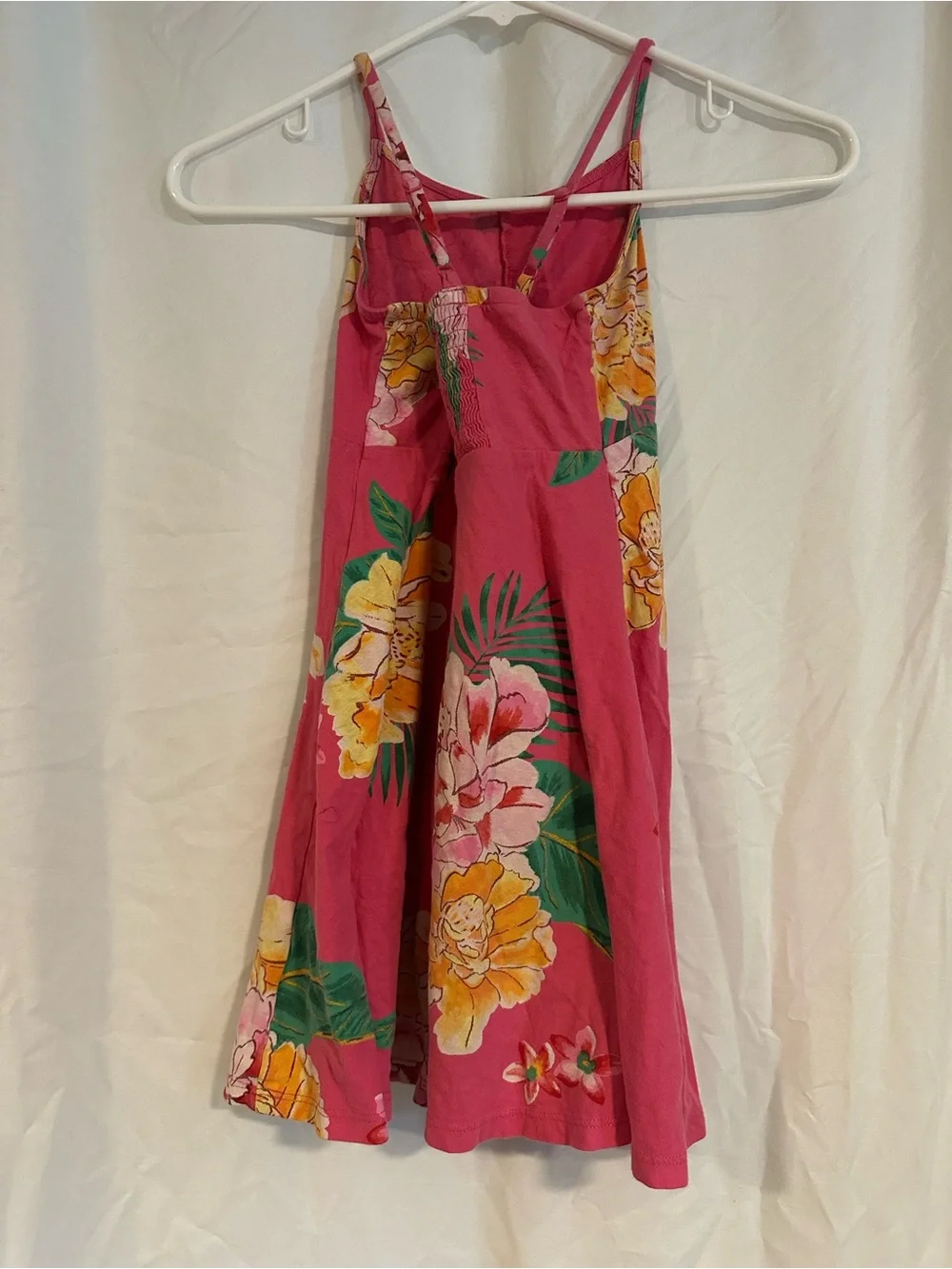 Old Navy Pink Floral Tank Top